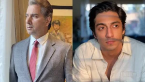 বরুণ বাদোলা ‘Saiyaara’ সিনেমার প্রিমিয়ারে বক্তব্য রাখছেন