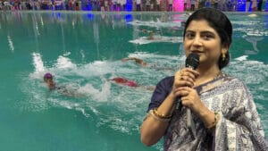 রাজারহাটে নতুন চমক, অদিতি মুন্সীর উদ্যোগে আন্তর্জাতিক মানের সুইমিং পুল