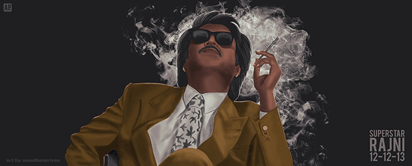 সানগ্লাস ঘোরানোর স্টাইলে রজনীকান্ত