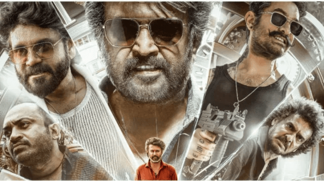 জনীকান্তের জনপ্রিয় সিনেমার পোস্টার কোলাজ