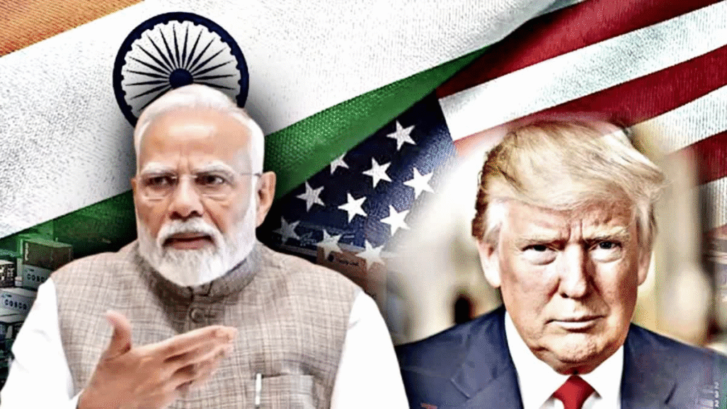 ভারত ও আমেরিকার মধ্যে বাণিজ্য ও শুল্ক যুদ্ধের প্রতীকী ছবি