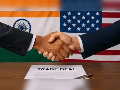ভারত-মার্কিন বাণিজ্য সম্পর্কের প্রতীকী চিত্র