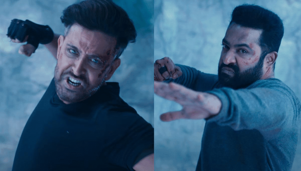 Hrithik Roshan Jr NTR scene from War 2