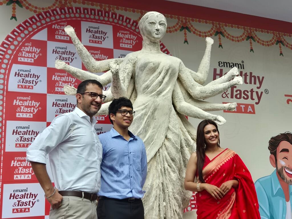 Emami Healthy & Tasty Unveils Unique Atta Durga Idol This Puja, Blending Devotion with Nourishment
