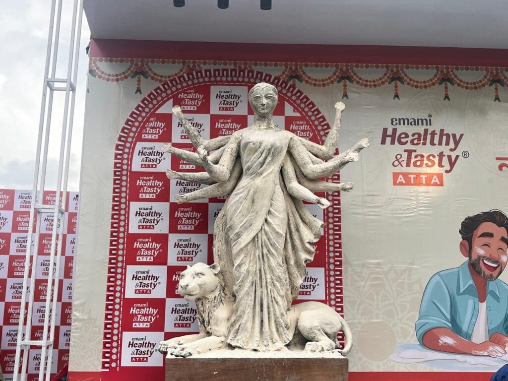 Emami Healthy & Tasty Unveils Unique Atta Durga Idol This Puja, Blending Devotion with Nourishment