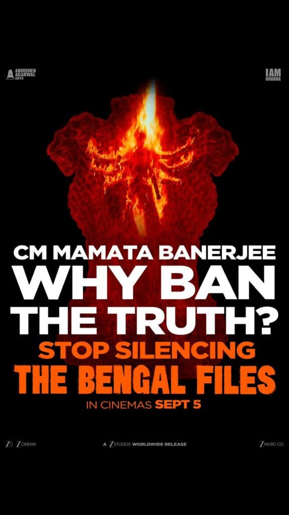 The Bengal Files Movie Poster featuring Vivek Ranjan Agnihotri's truth trilogy film