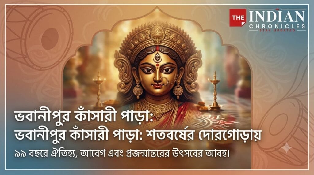 ভবানীপুর কাঁসারী পাড়া দুর্গোৎসব: ৯৯ বছরে পা, ঐতিহ্যের সঙ্গে নতুন প্রজন্মের মেলবন্ধন