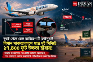 ফ্লাইদুবাইয়ের বোয়িং ৭৩৭ ম্যাক্স বিমান জরুরি পরিস্থিতিতে দ্রুত উচ্চতা হারাচ্ছে
