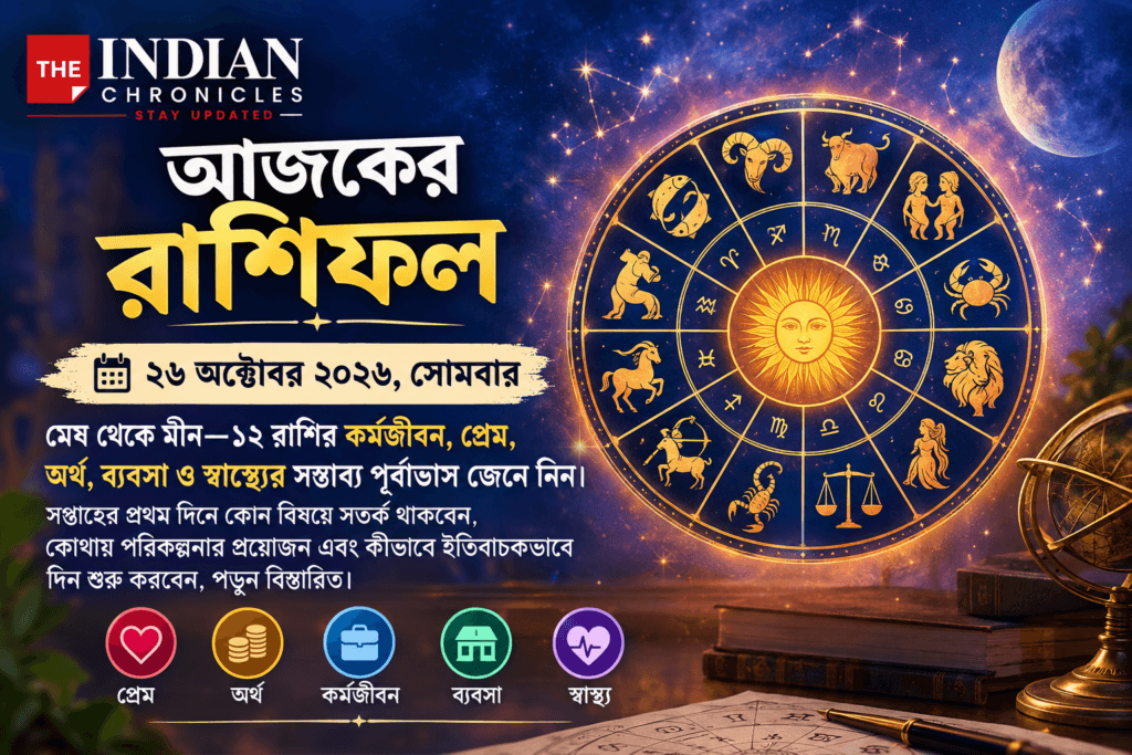 আজকের রাশিফল ২৬ অক্টোবর ২০২৬: